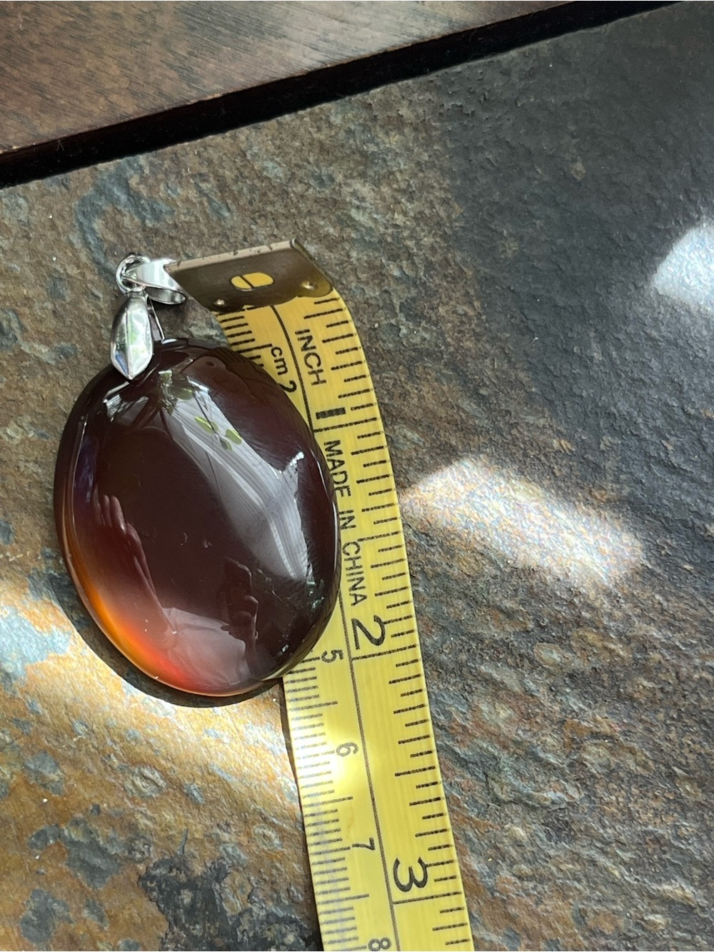 Carnelian-Brown Oval Pendant Necklace - Women Jewelry